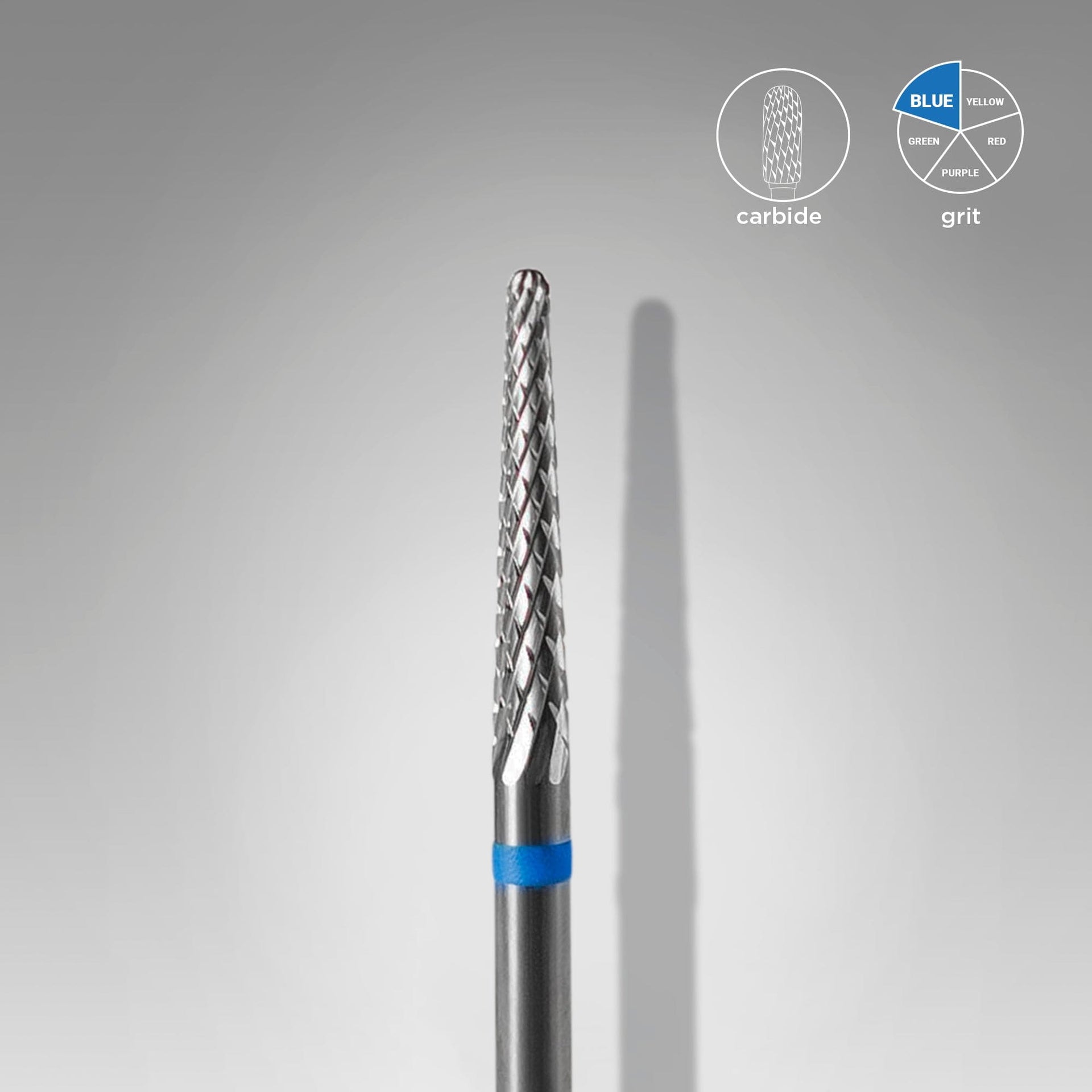 Hartmetallfräse "Kegel", Blau, Durchmesser 2,3 Mm / Arbeitsbereich 14 Mm