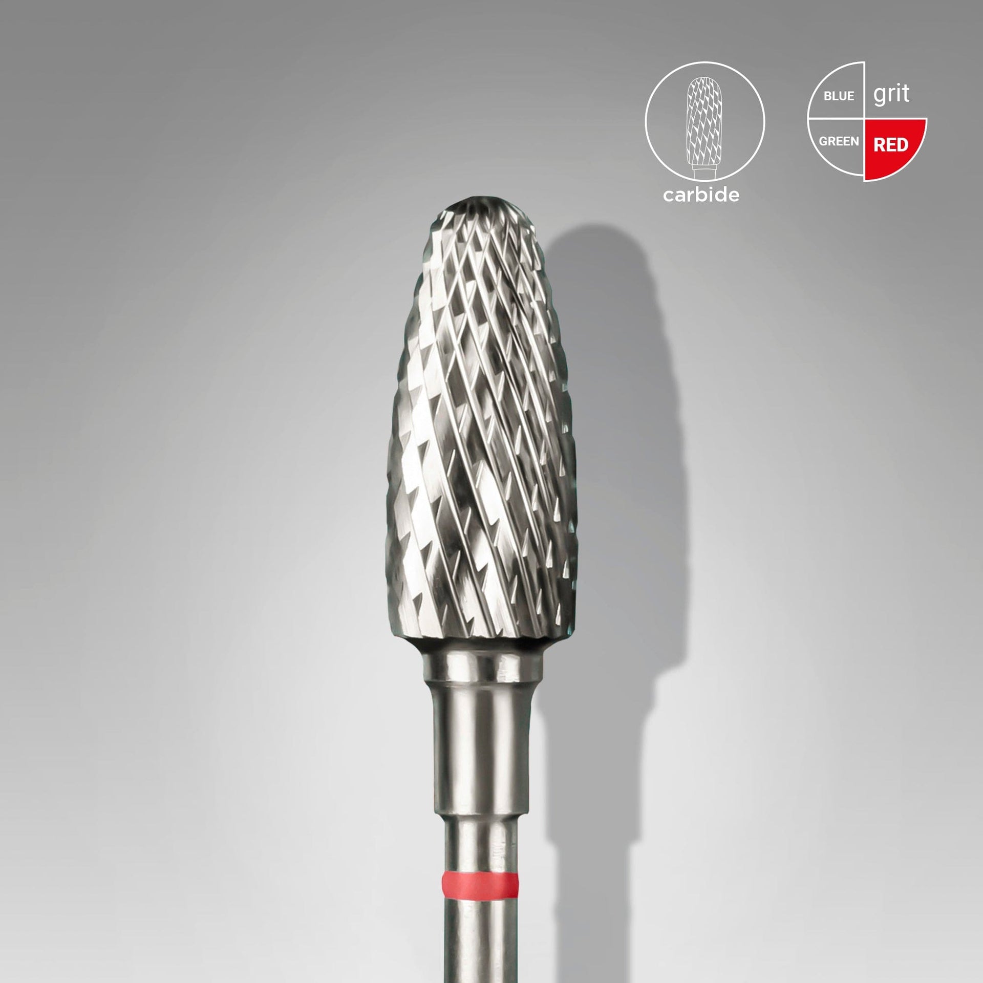 Hartmetallfräse "Mais" Rot, Durchmesser 6 Mm / Arbeitsteil 14 Mm