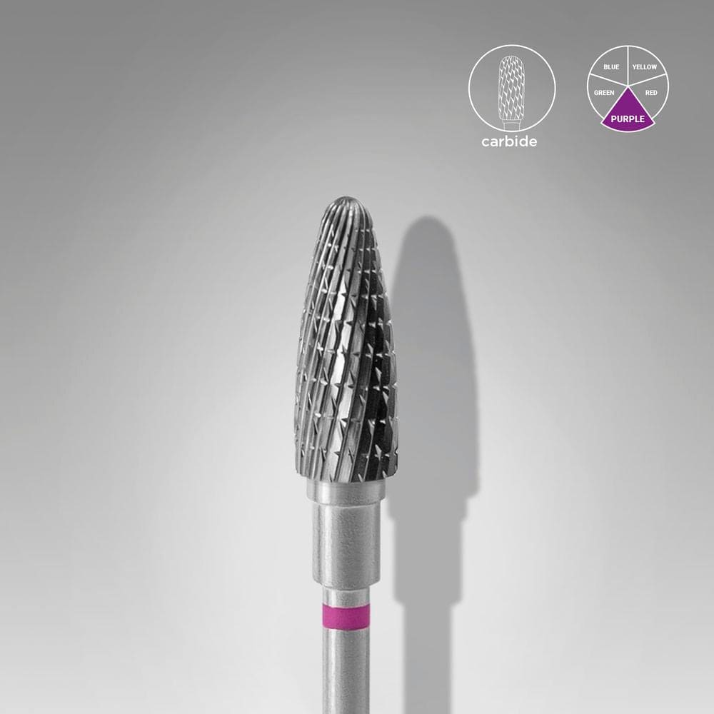 Hartmetallfräse "Mais" Lila, Durchmesser 5 Mm / Arbeitsteil 13 Mm