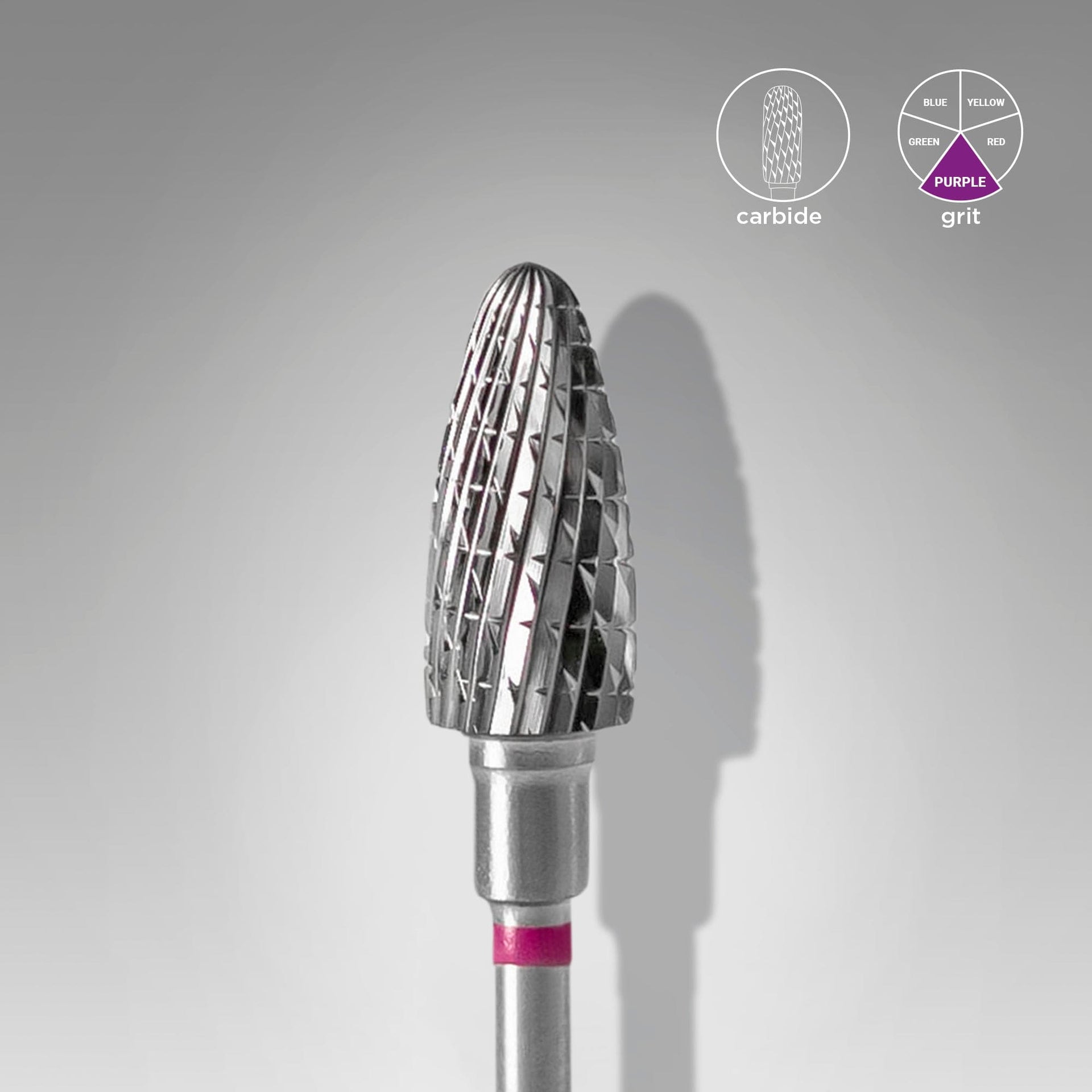 Hartmetallfräse "Mais" Lila, Durchmesser 6 Mm / Arbeitsteil 14 Mm