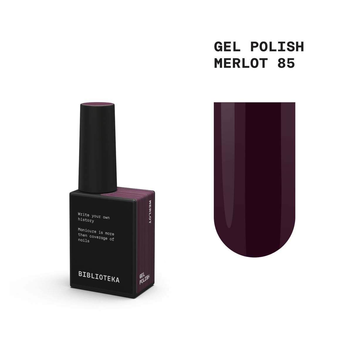 Biblioteka Gel Polish #85 MERLOT, 10 ml