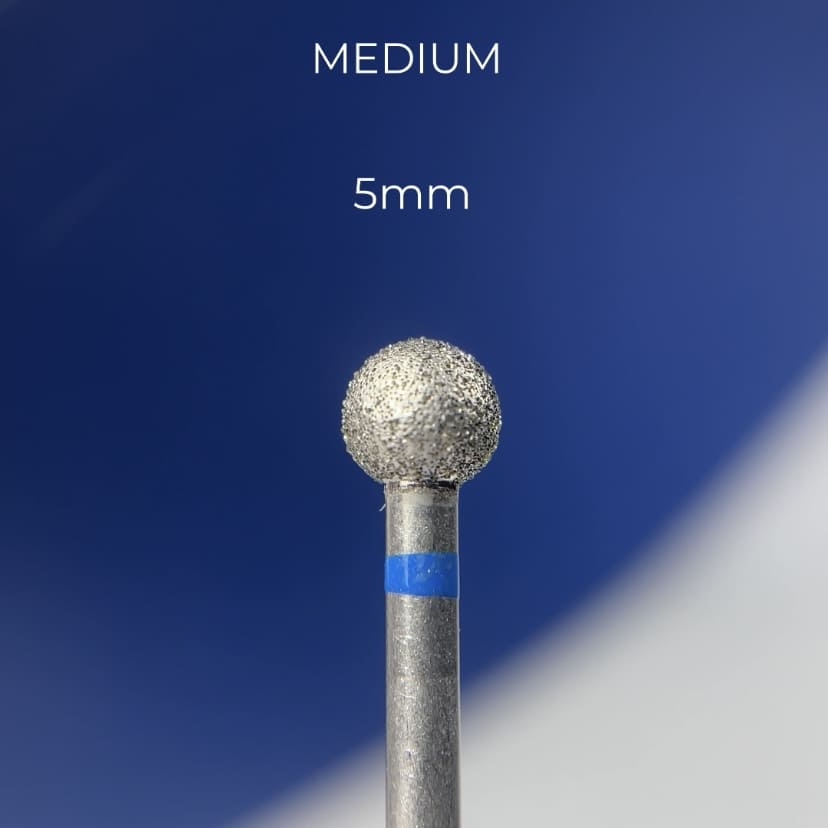 Nailsoftheday Milling cutter diamond ball 5*4.8 mm, blue