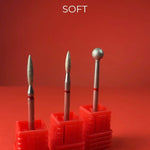 nailsoftheday diamond flame cutter 2.3*10 mm, red