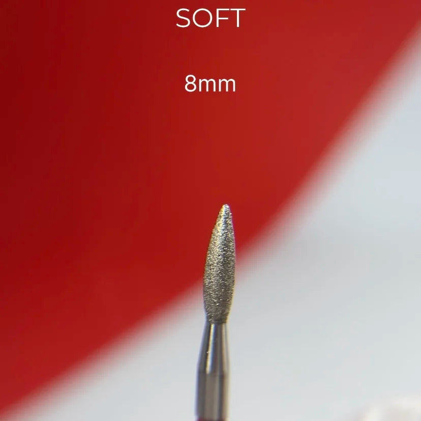 nailsoftheday diamond flame cutter 2.1*8 mm, red