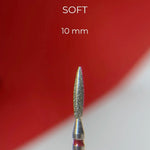 nailsoftheday diamond flame cutter 2.3*10 mm, red