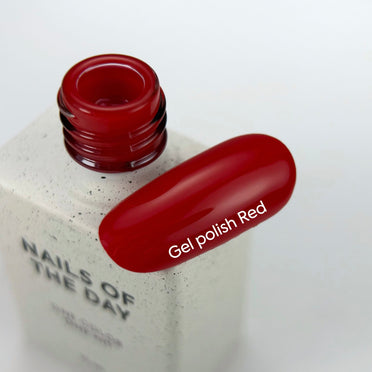 nailsoftheday gel polish red 125