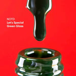 nailsoftheday gel polish green glass 353