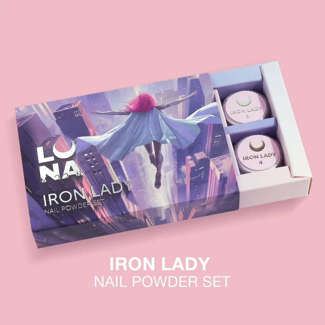 Lunamoon комплект втирок для ногтей Iron Lady 6 штук