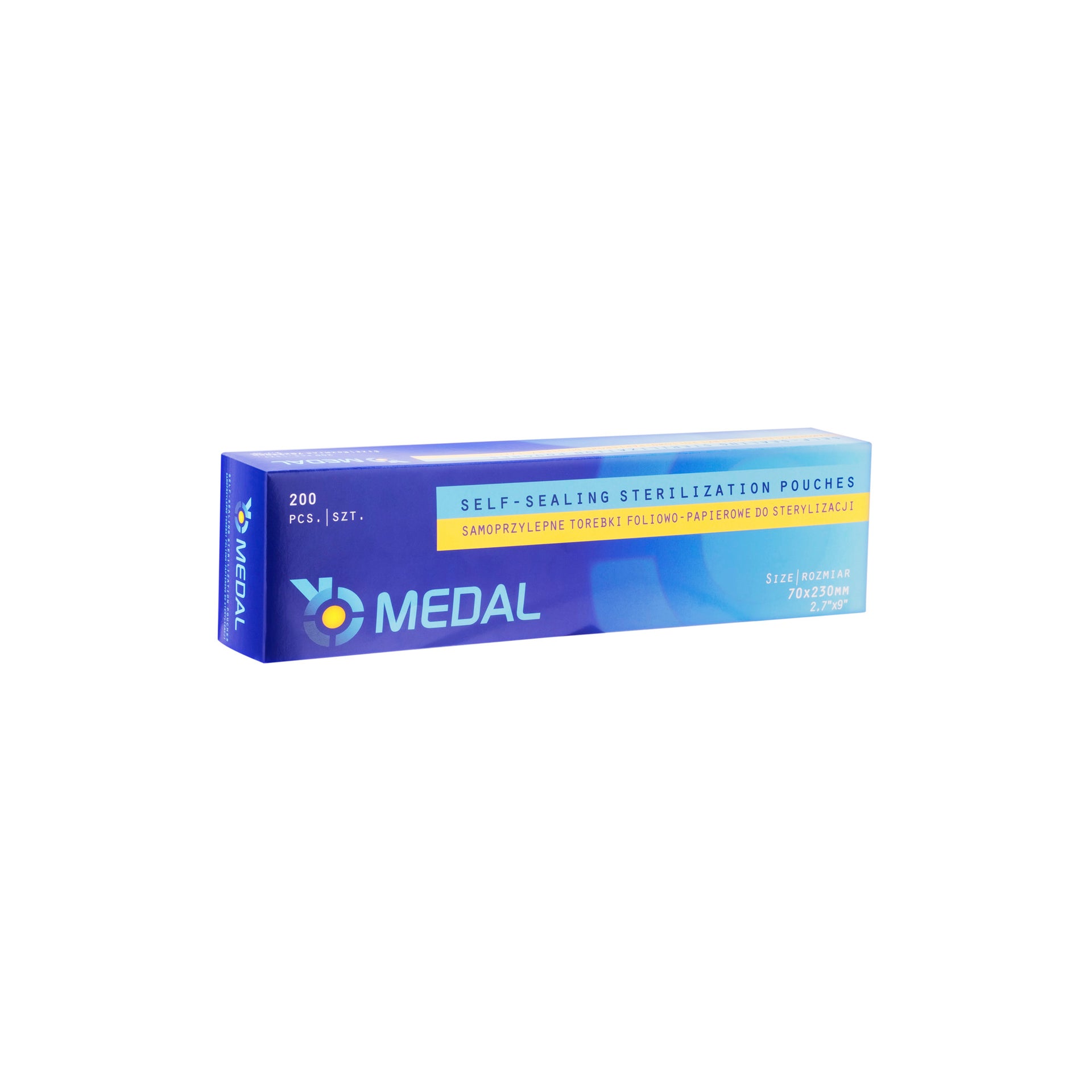 Sterilization pouches 70mm x 230mm (200pcs)