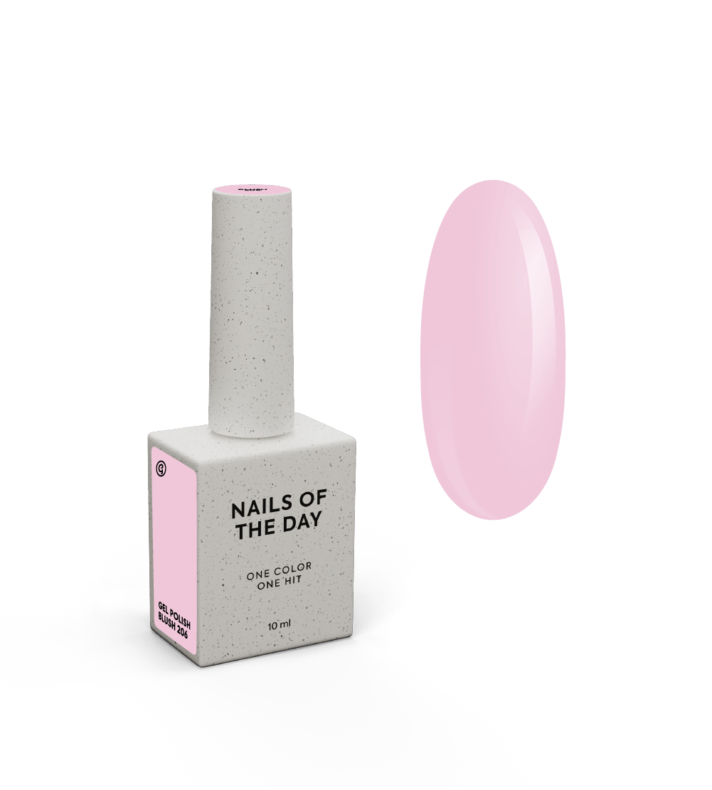 Nailsoftheday Gel Polish Blush-206, 10 ml