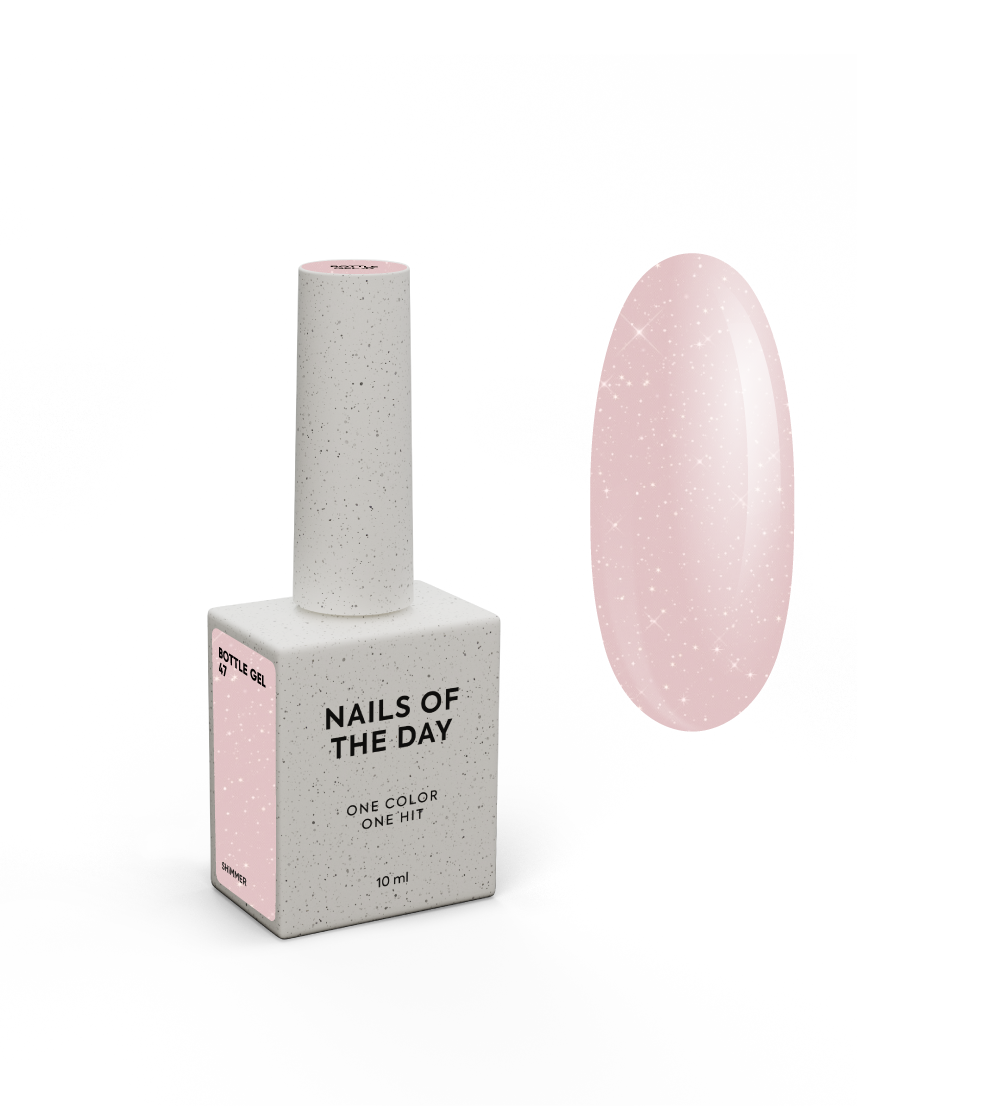 Nailsoftheday Bottle gel 47 shimmer, 10 мл
