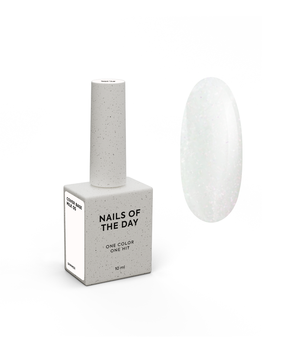 Nailsoftheday Cover База milk 05 shimmer, 10 мл