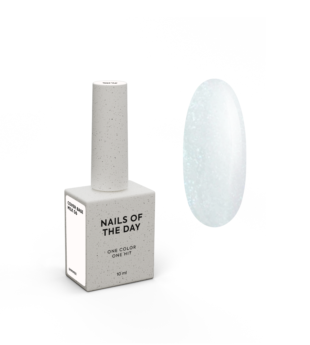 Nailsoftheday Cover База milk 06 shimmer, 10 мл
