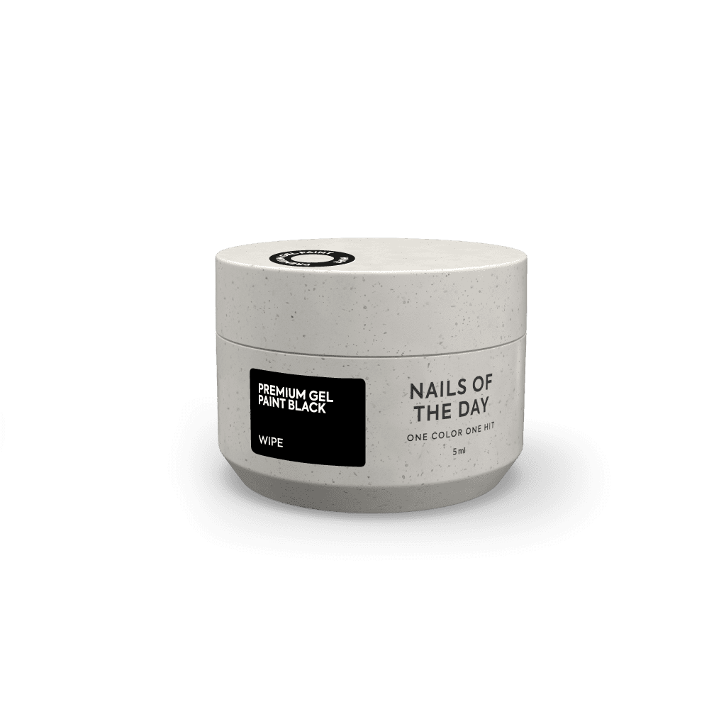 Nailsoftheday Gel paint Black wipe, 15 ml