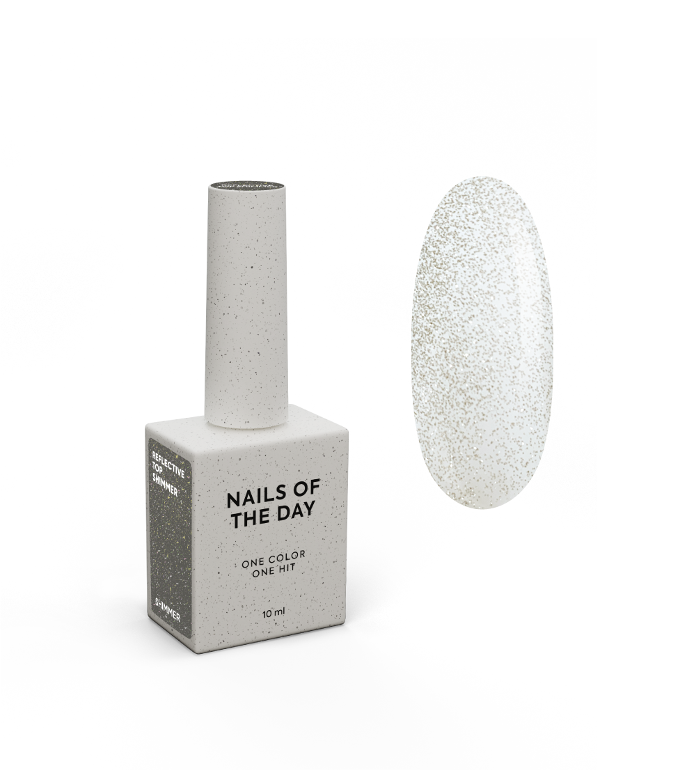 NAILSOFTHEDAY Reflective top Shimmer, 10 ml