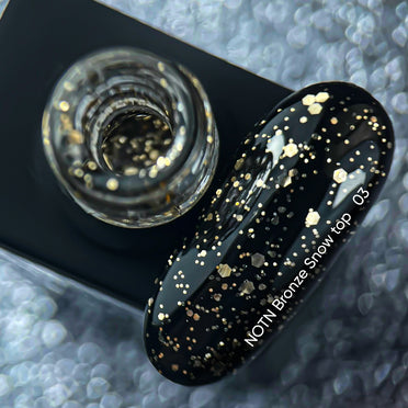 Nailsoftheday Bronze Snow top 03, 10 мл