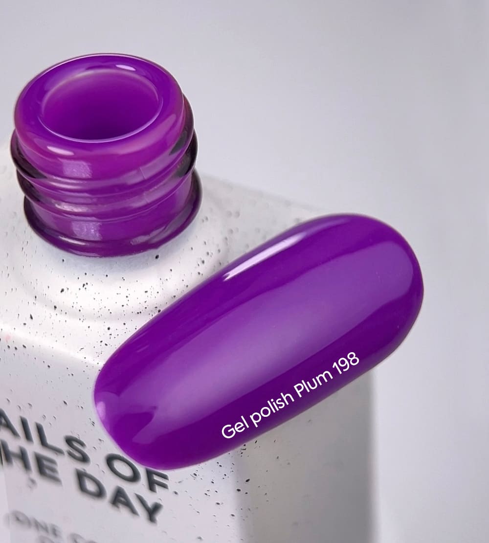 Nailsoftheday Gel Polish Plum-198, 10 ml