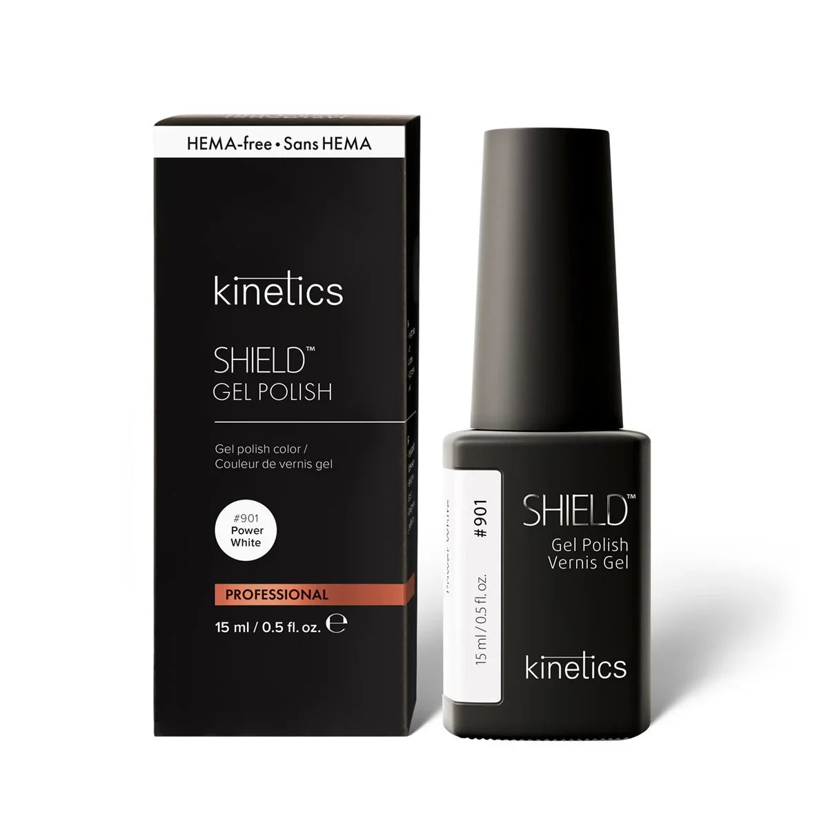 Kinetics Гель-лак Power White #901, 15 мл