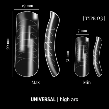 Adore Universelle Dual Forms für Nagelverlängerung – Type 03